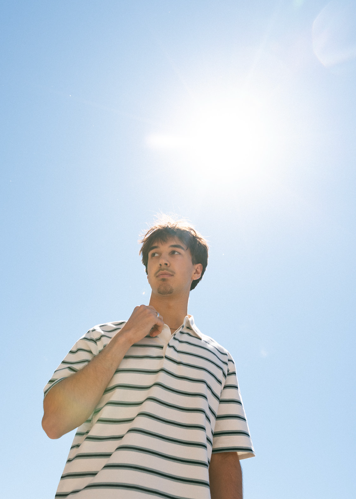 Redman Polo - Ecru Stripe