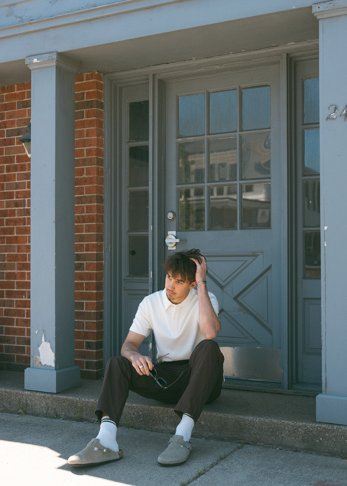 Shore SS Polo - Ecru