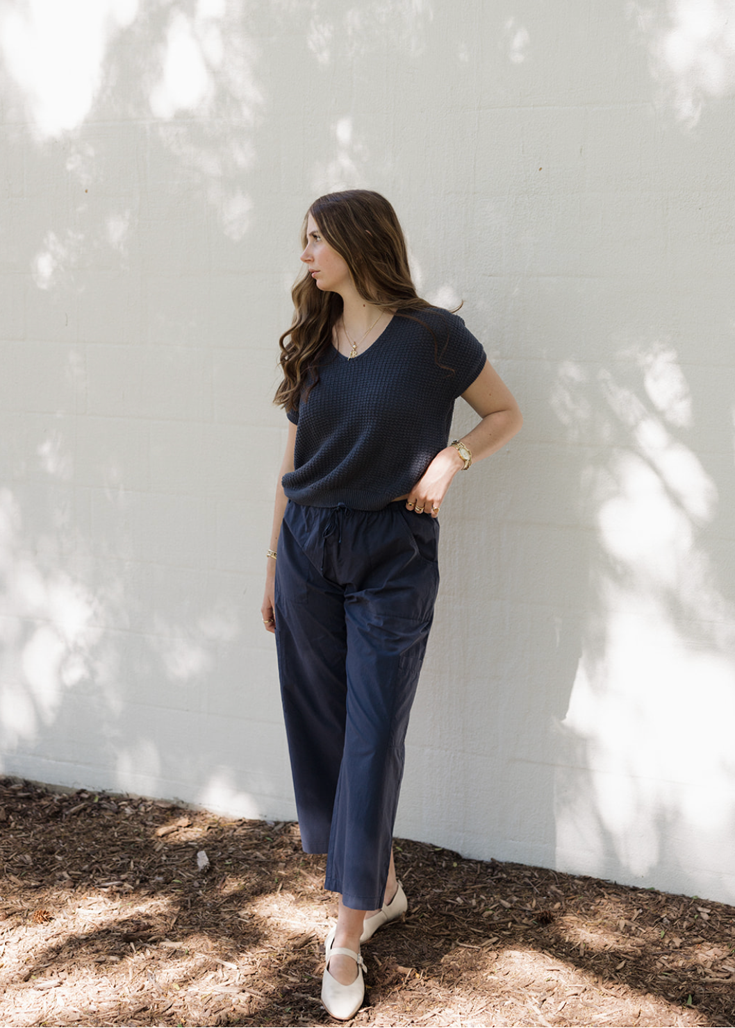 Pop Drawstring Cargo Pant - Midnight