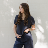 Pop Drawstring Cargo Pant - Midnight