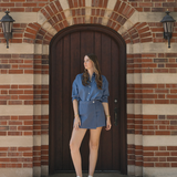 Linen Relaxed Shirt - Lapis