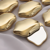 Cloud Compact Mirror - Gold