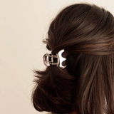 Metal Hair Claw Clip - Silver