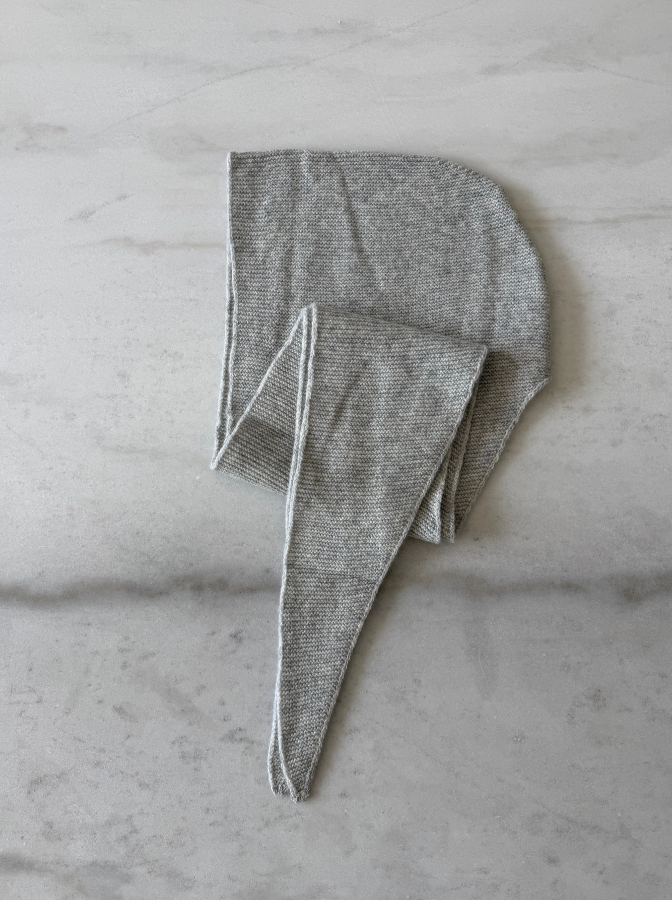 Merino Wool Hood - Light Grey