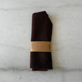 Fuzzy Wool Cravat Scarf - Brownie