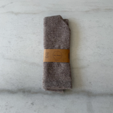 Fuzzy Wool Cravat Scarf - Mushroom