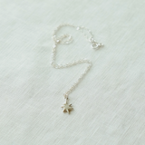 Sunburst Charm Necklace - Silver