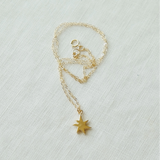 Sunburst Charm Necklace - Gold