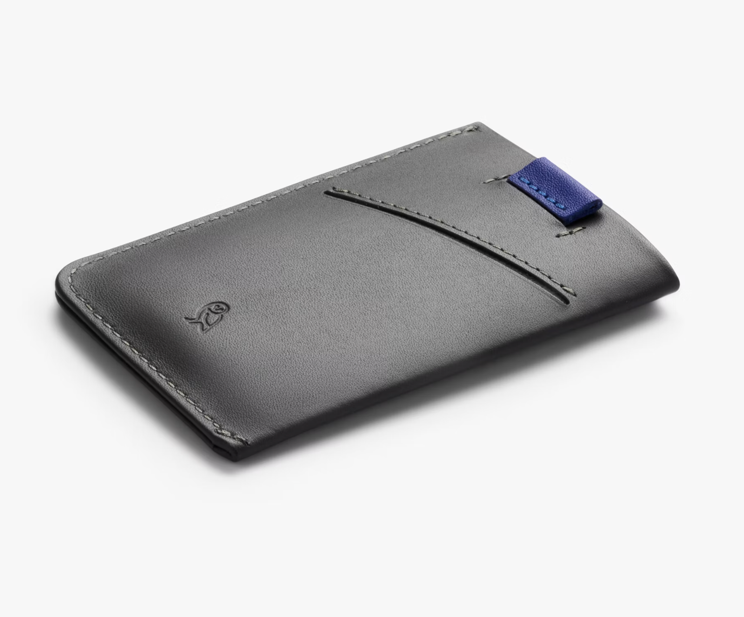 Card Sleeve - Charcoal / Cobalt