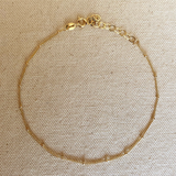 Satellite Chain Anklet - Gold
