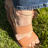 Detailed Chain Anklet - Gold