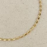 Detailed Chain Anklet - Gold