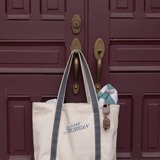 Lake Michigan Large Tote Bag