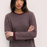 Joanna Top - Burgundy Multi