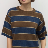 Pam Top - Brown / Navy