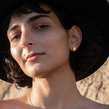 Sunburst Charm Earrings - Gold