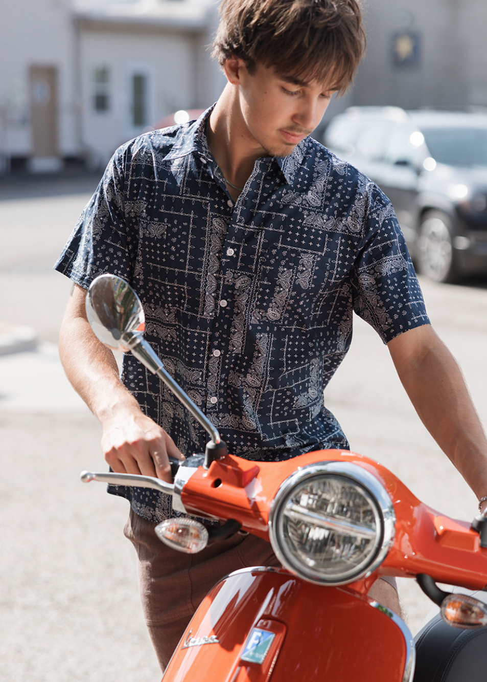 Paisley Shirt - Blue
