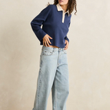 Rugby Polo Knit Sweater - Navy