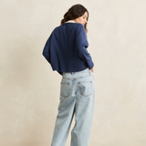 Rugby Polo Knit Sweater - Navy