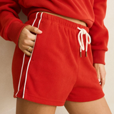 Pipe Polar Fleece Shorts - Cherry