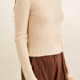Essential LS Knit Top - Oat