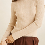 Essential LS Knit Top - Oat