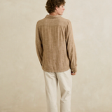 Linen Chambray Shirt - Coffee