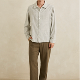 Bank Stripe Shirt - Olive