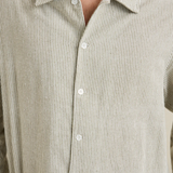 Bank Stripe Shirt - Olive
