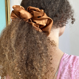 Giant Satin Scrunchie - Copper