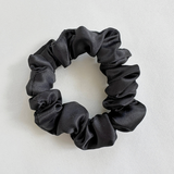 Baby Satin Scrunchie - Black