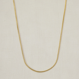 Round Snake Chain Necklace - Gold