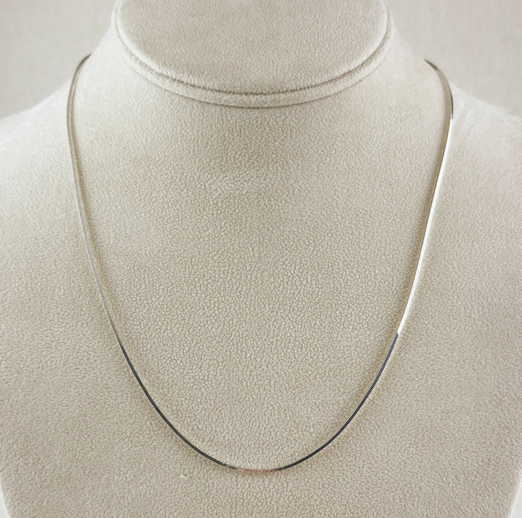 Square Herringbone Chain - Silver