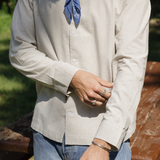 Bank Stripe Shirt - Olive