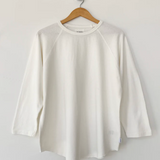 Heavy Cotton Reglan Tee - White Cotton