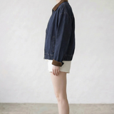 Denim Corduroy Jacket - Blue / Brown