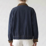 Denim Corduroy Jacket - Blue / Brown