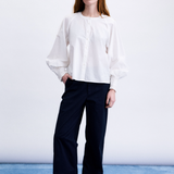 Beacon Blouse - Blanc