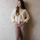 Cotton Leila Cardigan - Naturel