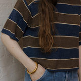Pam Top - Brown / Navy
