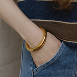 Santorini Cuff Bracelet - Gold