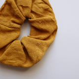 Raw Silk Scrunchie - Desert Gold