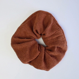 Raw Silk Scrunchie - Terracotta