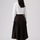 Yoked Plated Skirt - Over A Cup