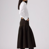 Yoked Plated Skirt - Over A Cup