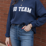 Go Team Oversized Crew - Navy