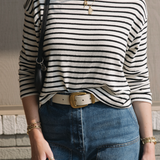 Jenna Long Sleeve - Natural / Black