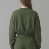 Pre Shrunk Terry Sweatshirt - Olive Green