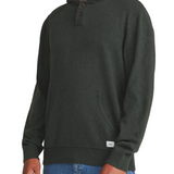 Hayes Hooded Henley Sweater - Heather Green
