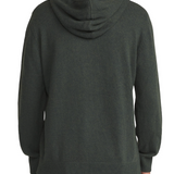 Hayes Hooded Henley Sweater - Heather Green